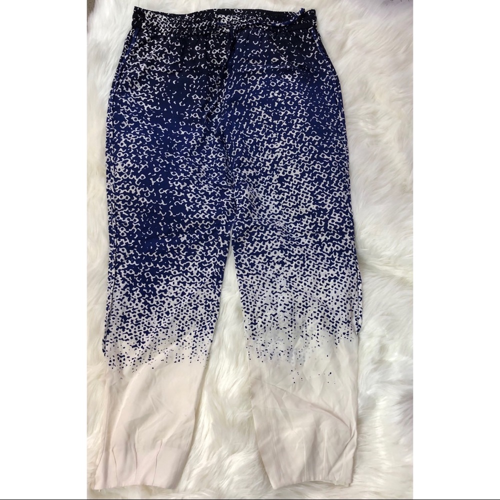 Diane Furstenberg Silk Drawstring Trousers Sz. 6